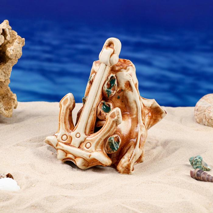 Декорации для аквариума "Якорь на скале", 13х16х16 см
Декорации для аквариума "Якорь на скале", 13х16х16 см