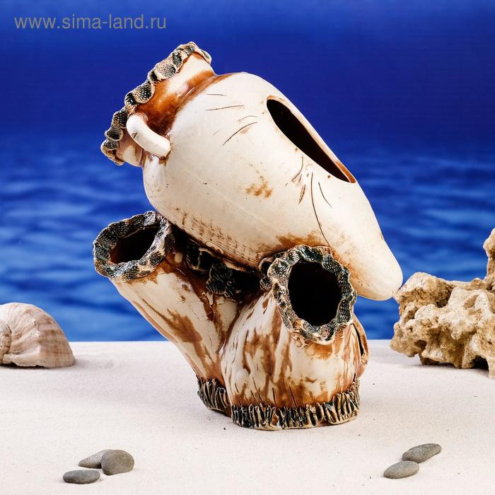 Декорация для аквариума "Амфора на коряге", 15 х 21 х 20 см
Декорация для аквариума "Амфора на коряге", 15 х 21 х 20 см