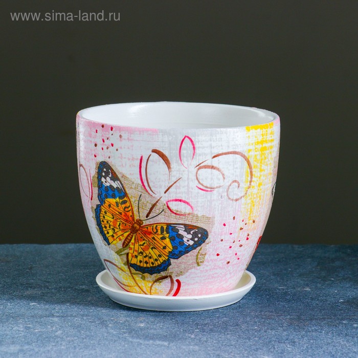 Горшок цветочный "Винтаж "Бабочки" № 3 Высокий овал 1,5л
Горшок цветочный "Винтаж "Бабочки" № 3 Высокий овал 1,5л