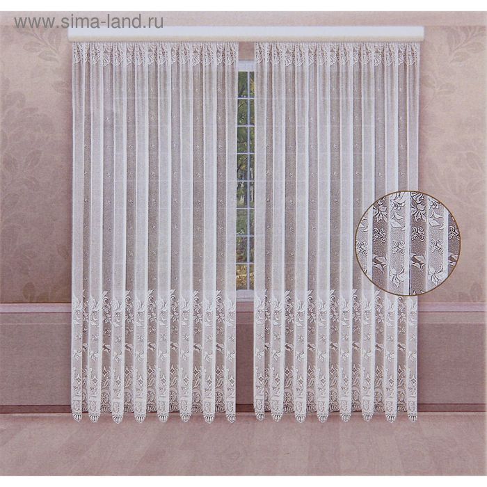 Комплект штор 210х250 см, 100% п/э (шторная лента)
Комплект штор 210х250 см, 100% п/э (шторная лента)