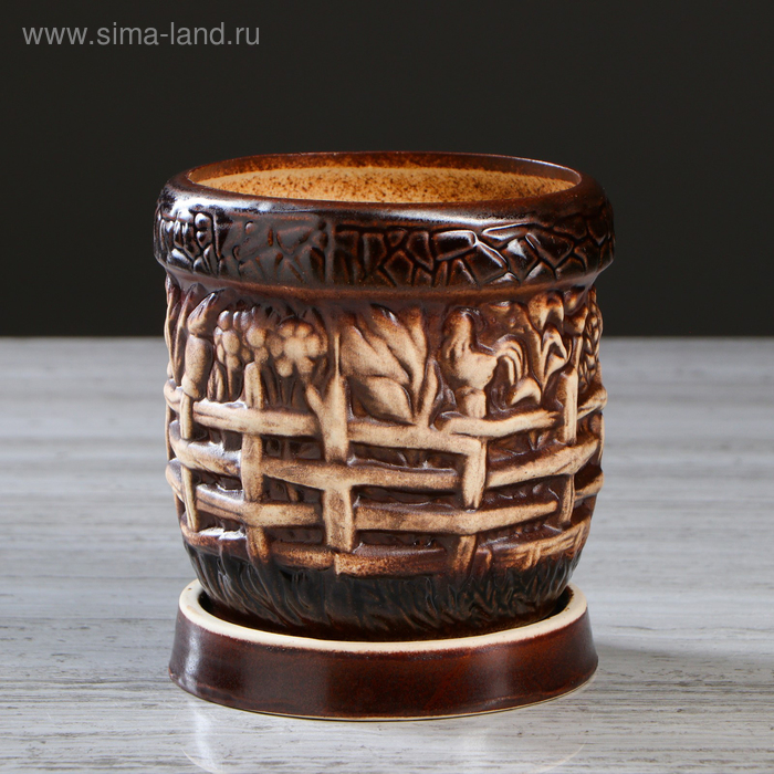 Горшок для цветов "Село", под шамот, керамика, 0.6 л
Горшок для цветов "Село", под шамот, керамика, 0.6 л