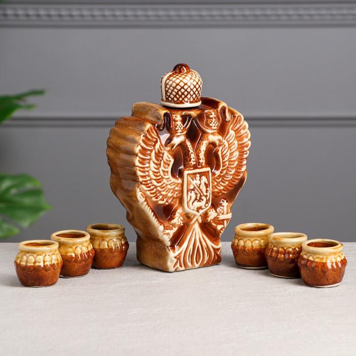 Набор для коньяка "Герб", 7 предметов, 0.9/0.05 л, микс
Набор для коньяка "Герб", 7 предметов, 0.9/0.05 л, микс