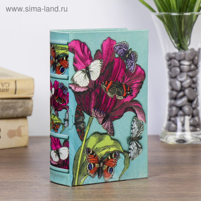 Сейф-книга дерево шёлк "Бабочки на красном маке" 17х11х5 см
Сейф-книга дерево шёлк "Бабочки на красном маке" 17х11х5 см