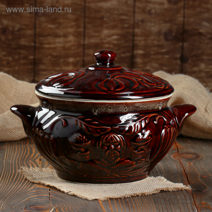 Горшок духовой "Горячий супчик", керамика, 3.3 л
Горшок духовой "Горячий супчик", керамика, 3.3 л