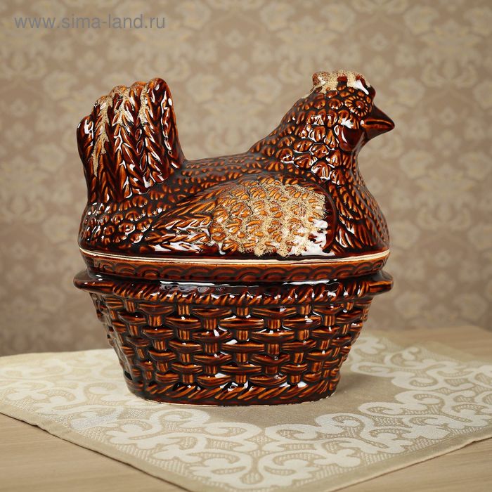 Горшок духовой "Курица", 2.5 л
Горшок духовой "Курица", 2.5 л