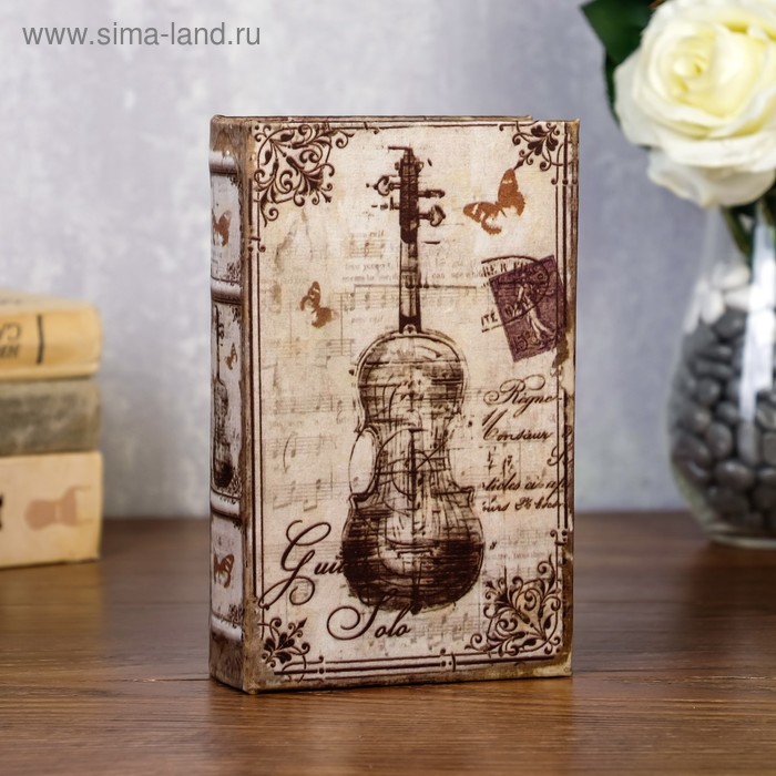Сейф-книга дерево шёлк "Скрипка Страдивари" 17х11х5 см
Сейф-книга дерево шёлк "Скрипка Страдивари" 17х11х5 см