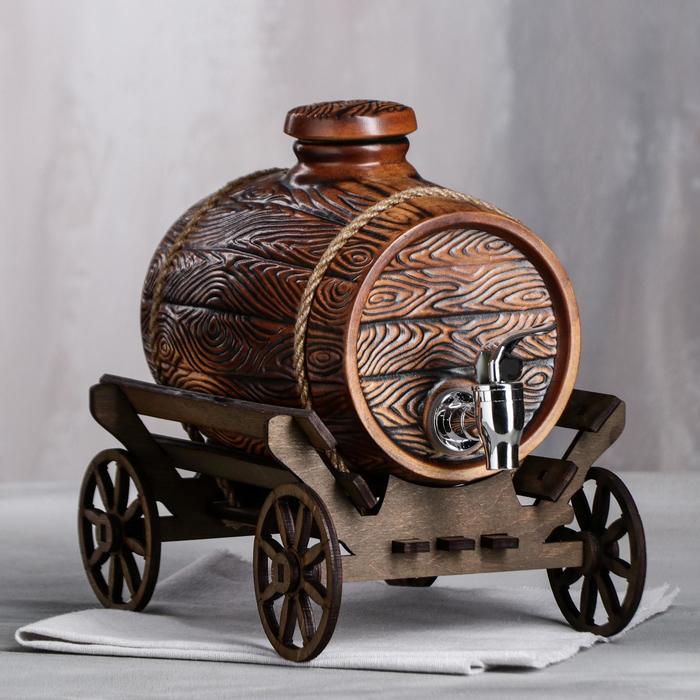 Бочонок для вина "Телега" 3,5л
Бочонок для вина "Телега" 3,5л