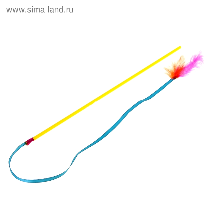 Дразнилка-удочка с пером, 39 см, микс цветов
Дразнилка-удочка с пером, 39 см, микс цветов