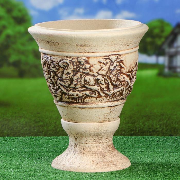 Кашпо садовое "Бокал Охота", шамот, 22 л
Кашпо садовое "Бокал Охота", шамот, 22 л