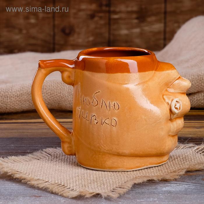 Бокал для пива "С дулей", под шамот, декорированная глиной, 0.5 л
Бокал для пива "С дулей", под шамот, декорированная глиной, 0.5 л