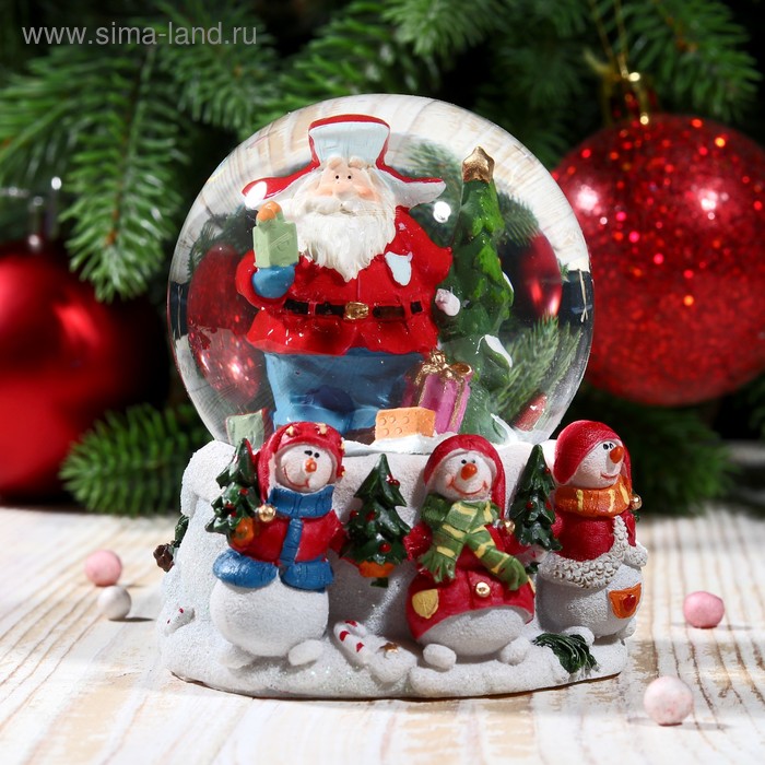 Сувенир снежный шар "Дед Мороз в шапке-ушанке с ёлочкой"
Сувенир снежный шар "Дед Мороз в шапке-ушанке с ёлочкой"