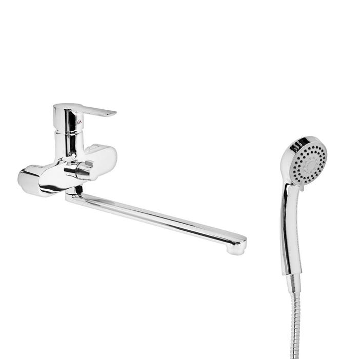 Cмеситель для ванны Accoona A7108, однорычажный, излив 300 мм, с душевым набором, хром
Cмеситель для ванны Accoona A7108, однорычажный, излив 300 мм, с душевым набором, хром