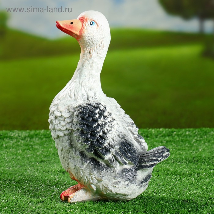 Садовая фигура "Гусь", серый цвет, гипс, 29 см
Садовая фигура "Гусь", серый цвет, гипс, 29 см