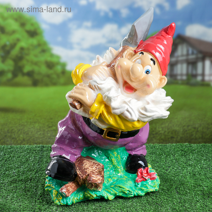 Садовая фигура "Гном с топором", разноцветная, 46 см, микс
Садовая фигура "Гном с топором", разноцветная, 46 см, микс