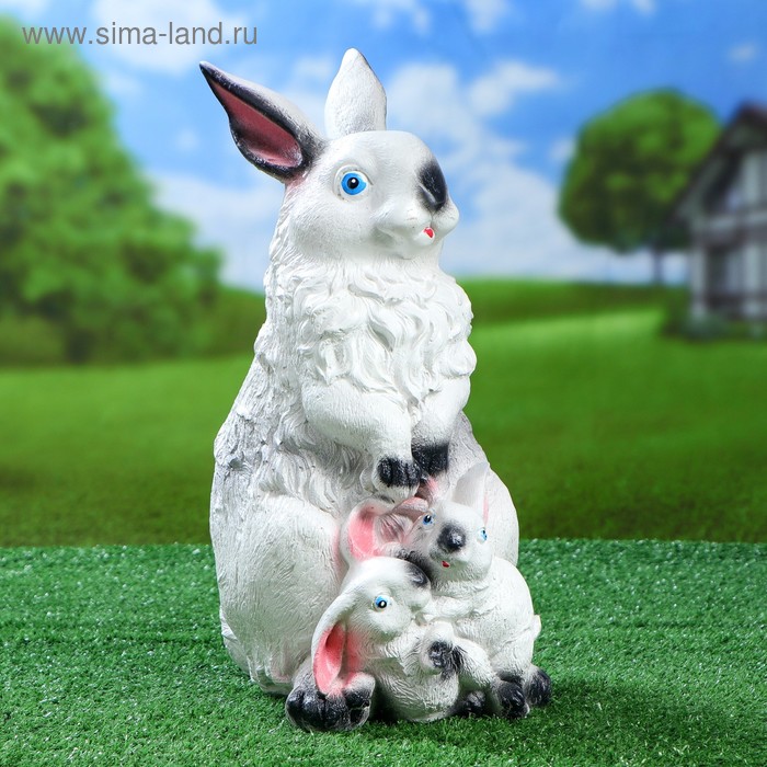 Садовая фигура "Зайчиха с зайчонком", белая, 37 см, микс
Садовая фигура "Зайчиха с зайчонком", белая, 37 см, микс