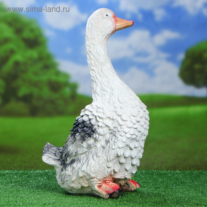Садовая фигура "Гусь", серый цвет, 46 см
Садовая фигура "Гусь", серый цвет, 46 см