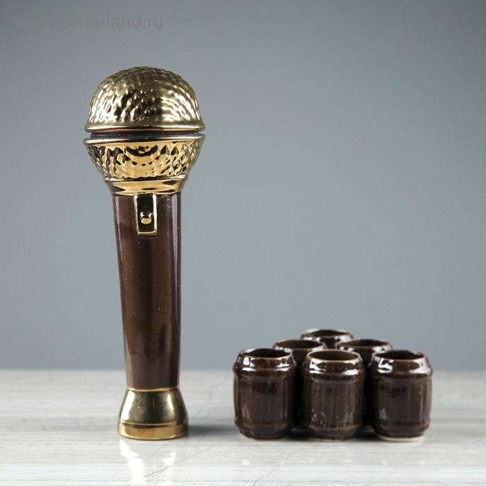 Набор для вина "Микрофон", 7 предметов в наборе, 0.5 л / 0.1 л, микс
Набор для вина "Микрофон", 7 предметов в наборе, 0.5 л / 0.1 л, микс