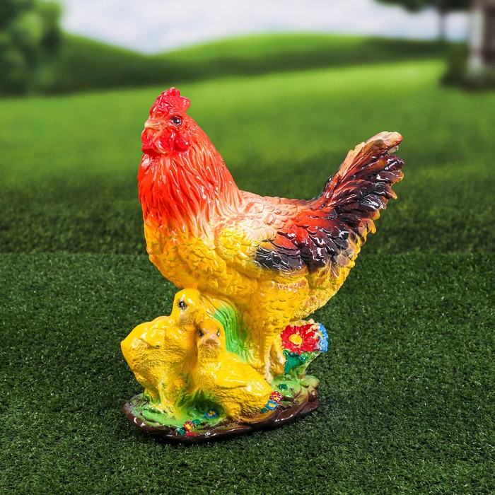 Садовая фигура "Курица", белый цвет, гипс, 14х26х32 см, микс
Садовая фигура "Курица", белый цвет, гипс, 14х26х32 см, микс