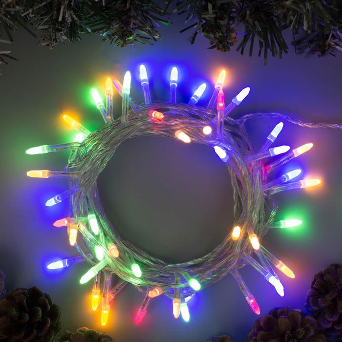 Гирлянда «Нить» 5 м с насадками «Игла», IP20, прозрачная нить, 50 LED, свечение мульти, 8 режимов, 220 В
Гирлянда «Нить» 5 м с насадками «Игла», IP20, прозрачная нить, 50 LED, свечение мульти, 8 режимов, 220 В