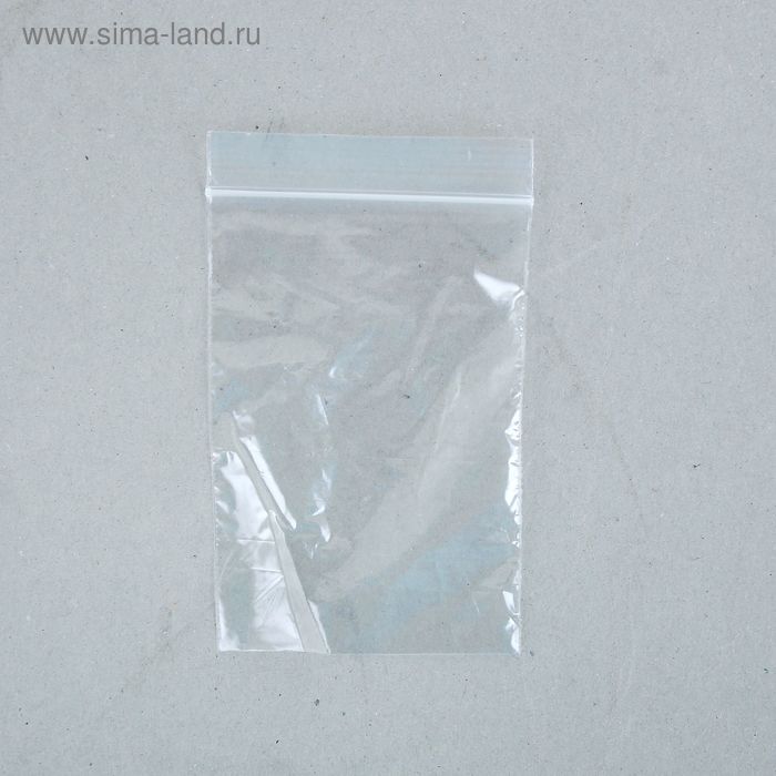 Пакет zip lock 7 х 10 см, 30 мкм
Пакет zip lock 7 х 10 см, 30 мкм