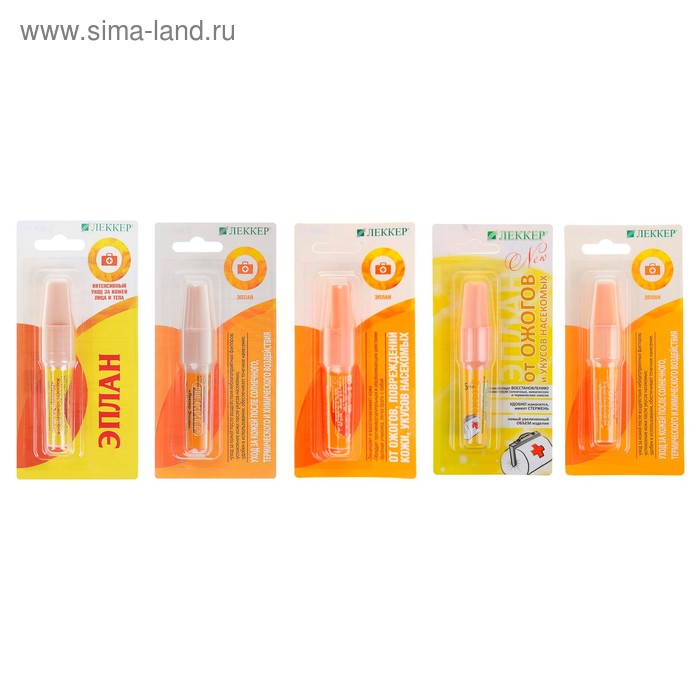 Средство от ожогов и укусов насекомых Lekker «Эплан», 5 мл.
Средство от ожогов и укусов насекомых Lekker «Эплан», 5 мл.