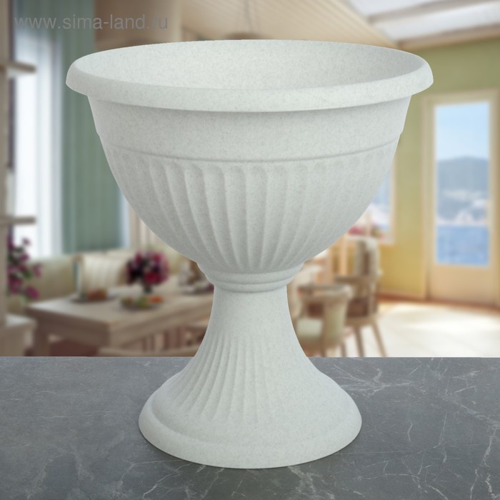 Вазон на ножке «Ливия», 7 л, цвет мраморный
Вазон на ножке «Ливия», 7 л, цвет мраморный