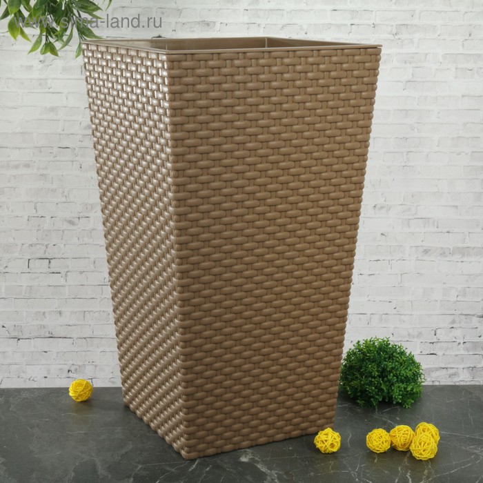 Кашпо со вставкой «Ротанг», 21 л (11,2 л), цвет бежевый
Кашпо со вставкой «Ротанг», 21 л (11,2 л), цвет бежевый