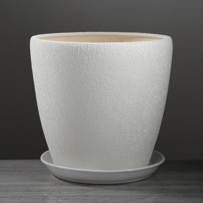 Горшок для цветов "Грация", шёлк, белый, 10 л
Горшок для цветов "Грация", шёлк, белый, 10 л