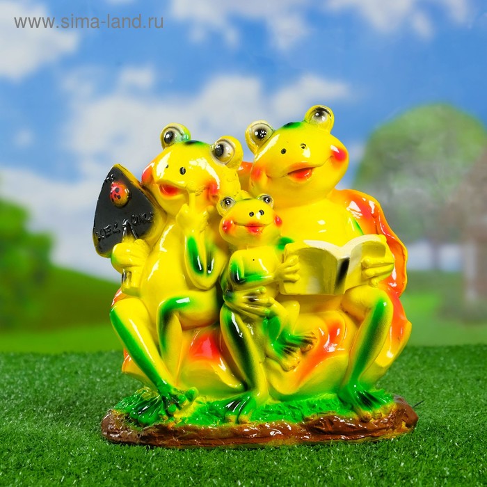 Садовая фигура "Семья лягушек" 12х23х24см
Садовая фигура "Семья лягушек" 12х23х24см