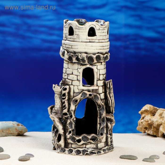 Декорация для аквариума "Здание с башнями", 13 х 12 х 27 см, микс
Декорация для аквариума "Здание с башнями", 13 х 12 х 27 см, микс