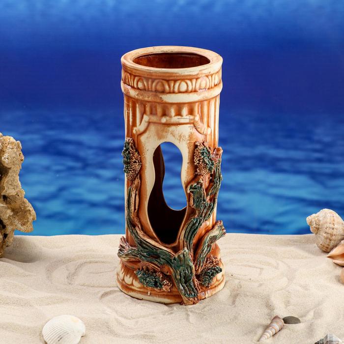 Декорации для аквариума ''Колонна", 13х13х28 см 
Декорации для аквариума ''Колонна", 13х13х28 см