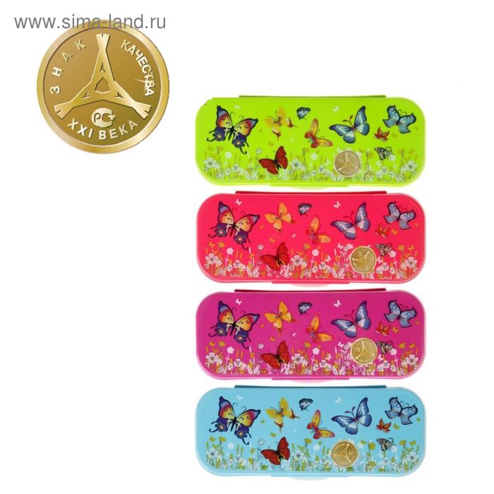 Пенал-футляр Стамм Intensive "Бабочки", 90 х 217 х 43 мм, пластиковый, микс
Пенал-футляр Стамм Intensive "Бабочки", 90 х 217 х 43 мм, пластиковый, микс