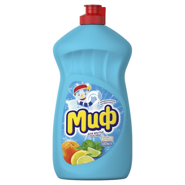 Средство для мытья посуды "Миф - Цитрусовая свежесть", 500 мл 
Средство для мытья посуды "Миф - Цитрусовая свежесть", 500 мл