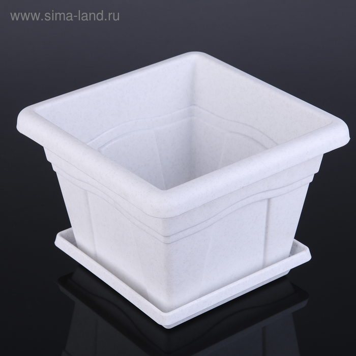 Горшок с поддоном «Квадро», 5,1 л, цвет мраморный
Горшок с поддоном «Квадро», 5,1 л, цвет мраморный