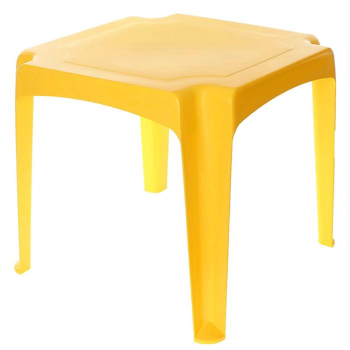 фото Детский стол, цвет жёлтый пластишка