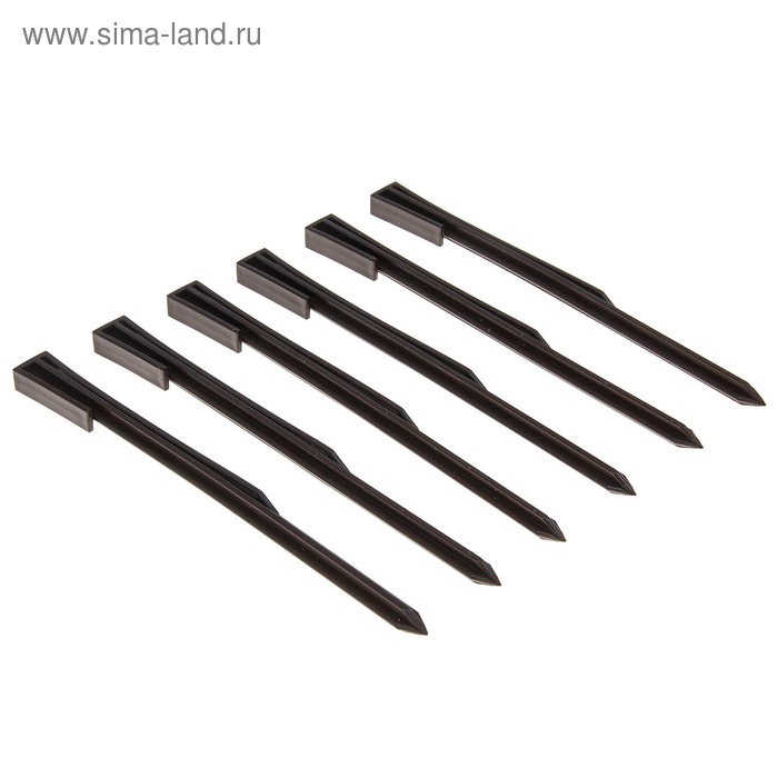 Колышек для крепления бордюрной ленты, h = 30 см, набор 6 шт., коричневый
Колышек для крепления бордюрной ленты, h = 30 см, набор 6 шт., коричневый