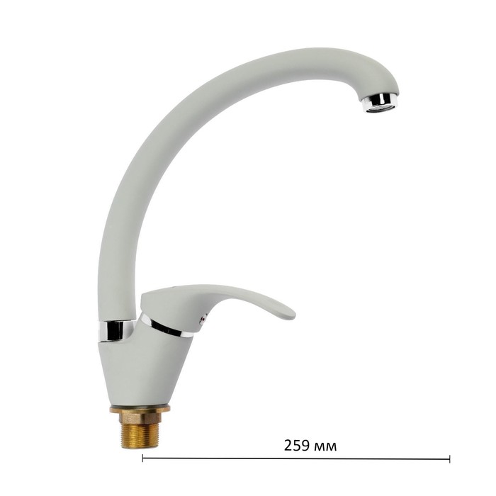 Смеситель для кухни Accoona A4053G, керамическое покрытие, латунь, белый, матовый
Смеситель для кухни Accoona A4053G, керамическое покрытие, латунь, белый, матовый