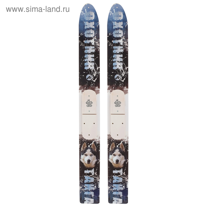фото Лыжи деревянные «тайга», 145 см, цвета микс маяк