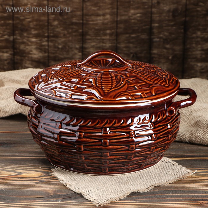 Жаровня "Корзина", керамика, 5 л
Жаровня "Корзина", керамика, 5 л