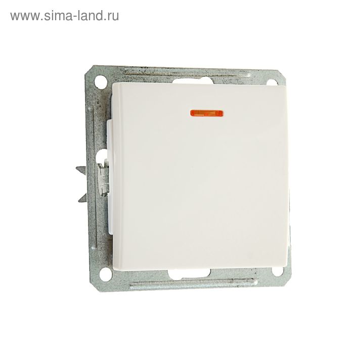 Выключатель одноклавишный скрытый в рамку с индикацией, бежевый
Выключатель одноклавишный скрытый в рамку с индикацией, бежевый