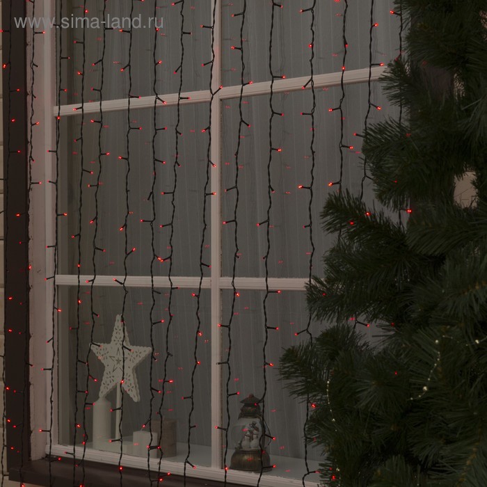 Гирлянда "Занавес" 2 х 6 м , IP44, УМС, тёмная нить, 1440 LED, свечение красное, 220 В
Гирлянда "Занавес" 2 х 6 м , IP44, УМС, тёмная нить, 1440 LED, свечение красное, 220 В