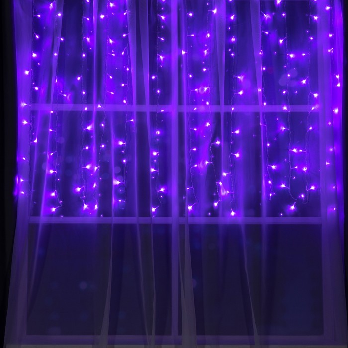 Гирлянда «Занавес» 1.5 × 1 м, IP20, прозрачная нить, 180 LED, свечение фиолетовое, 8 режимов, 220 В
Гирлянда «Занавес» 1.5 × 1 м, IP20, прозрачная нить, 180 LED, свечение фиолетовое, 8 режимов, 220 В