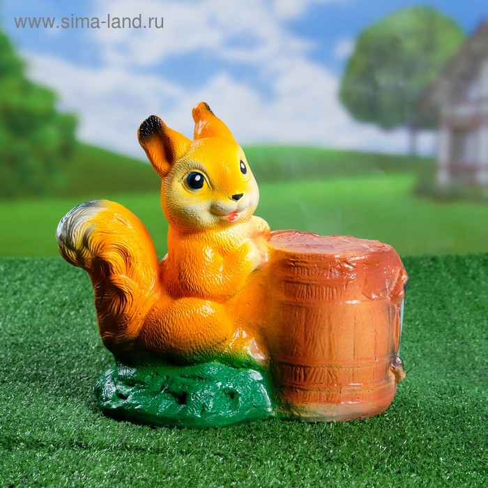 Садовая фигура "Белка с бочкой" 24х12х26см
Садовая фигура "Белка с бочкой" 24х12х26см