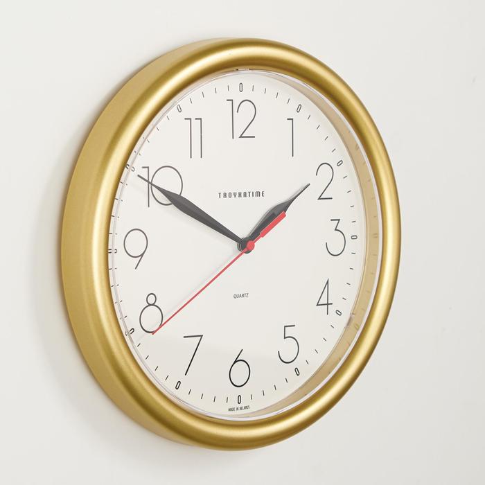 фото Часы настенные, серия: классика, d=24 см тройка