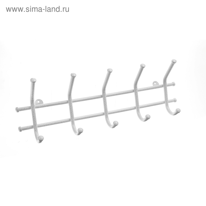 Вешалка настенная на 5 крючков «Норма-5», 48×16,5×8 см, цвет белое серебро
Вешалка настенная на 5 крючков «Норма-5», 48×16,5×8 см, цвет белое серебро