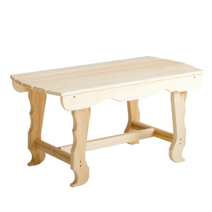 Лавка с фигурными ножками, 90×40×43,5см, из липы, "Добропаровъ"
Лавка с фигурными ножками, 90×40×43,5см, из липы, "Добропаровъ"