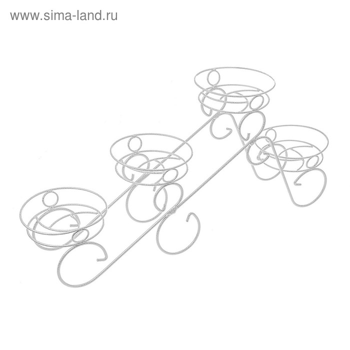 Подставка для цветов «Фиалка-4», d=16 см, цвет белое серебро
Подставка для цветов «Фиалка-4», d=16 см, цвет белое серебро