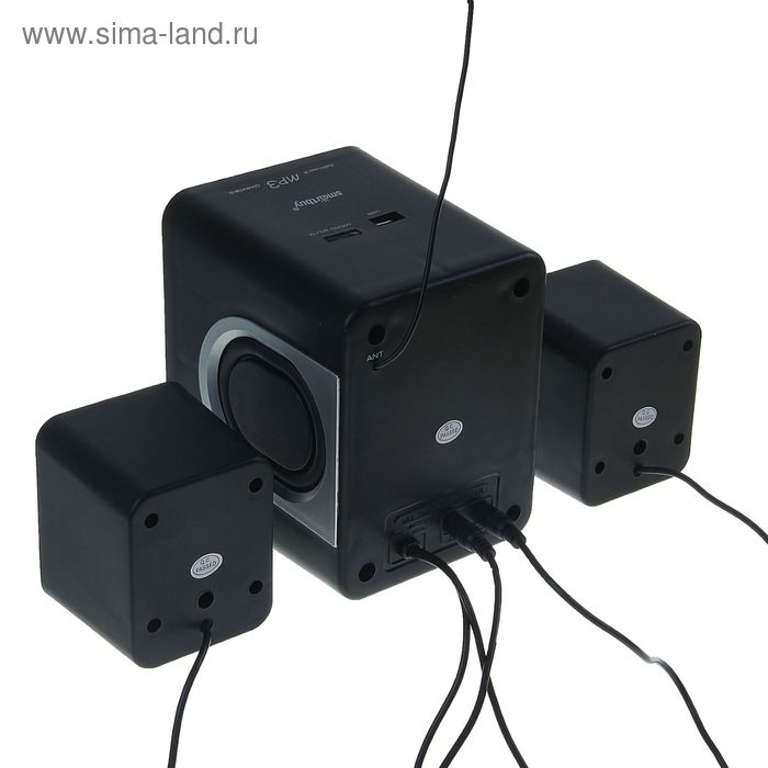 Компьютерные колонки 2.1 SmartBuy BUZZ SBA-2600, 2х1 Вт+3 Вт, MP3, FM, ПДУ, USB, черно-серые
Компьютерные колонки 2.1 SmartBuy BUZZ SBA-2600, 2х1 Вт+3 Вт, MP3, FM, ПДУ, USB, черно-серые