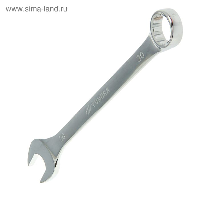 Ключ комбинированный ТУНДРА, CrV, полированный, 30 мм
Ключ комбинированный ТУНДРА, CrV, полированный, 30 мм