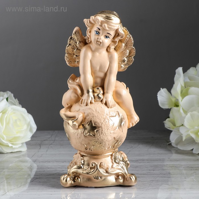 Статуэтка "Ангел на шаре" 22 см, бежевая
Статуэтка "Ангел на шаре" 22 см, бежевая